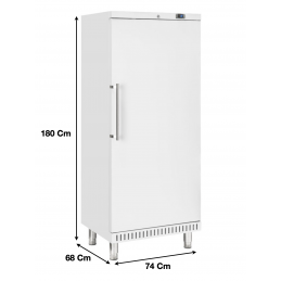 Réfrigérateur positif 1 porte vitrée abs blanc 200l - Cool head