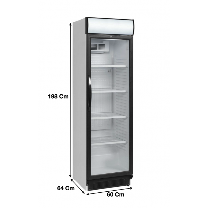 Réfrigérateur table top blanc positif avec canopie 60 litres