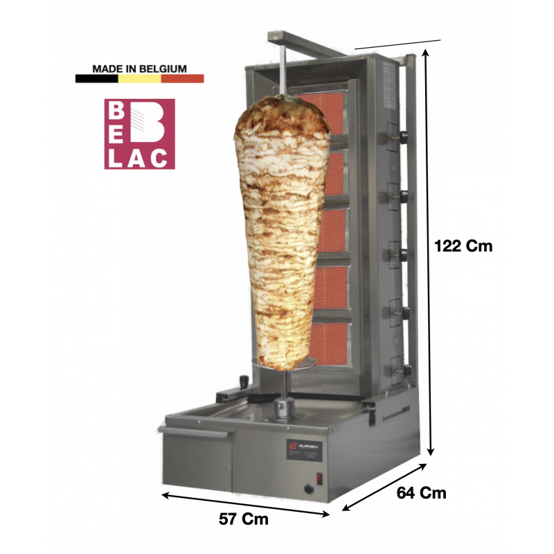 Machine à kebab 5 zones Gaz, KGH05GU